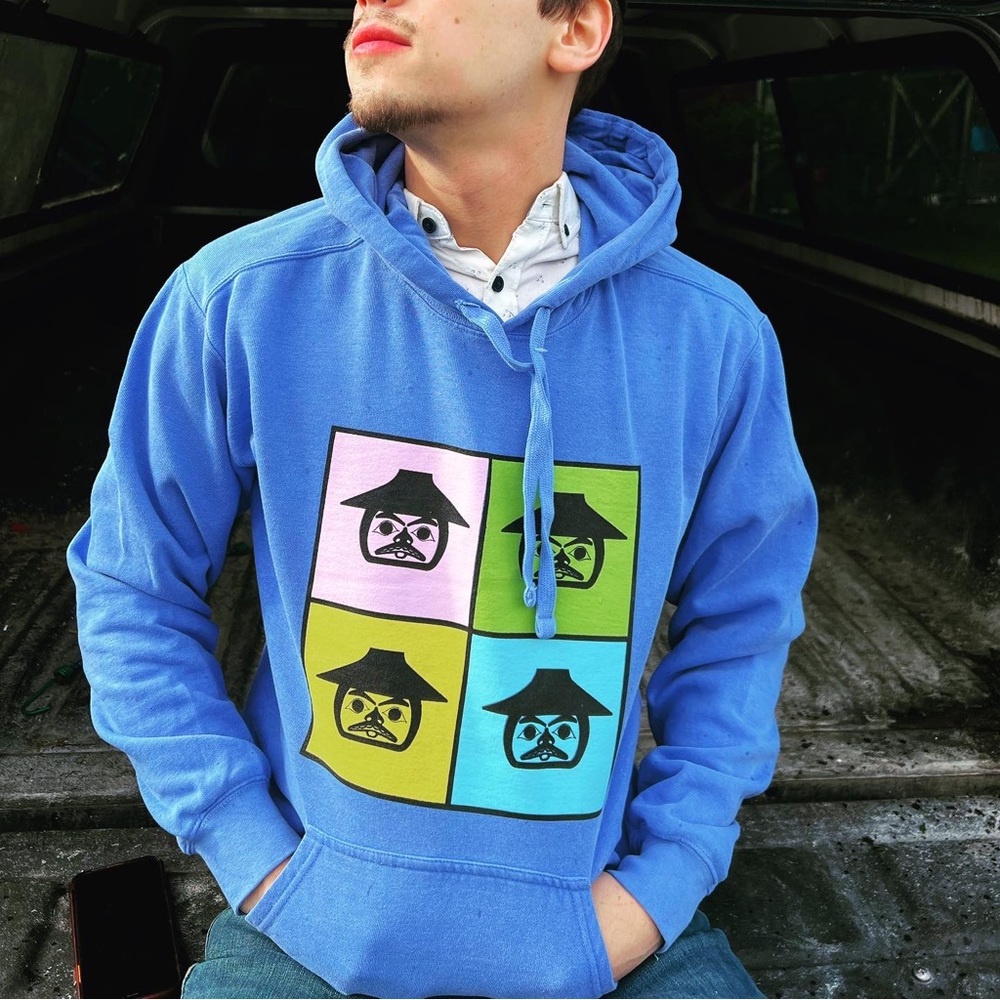 Black and white raven company hoodie - Alaska native owned and designed